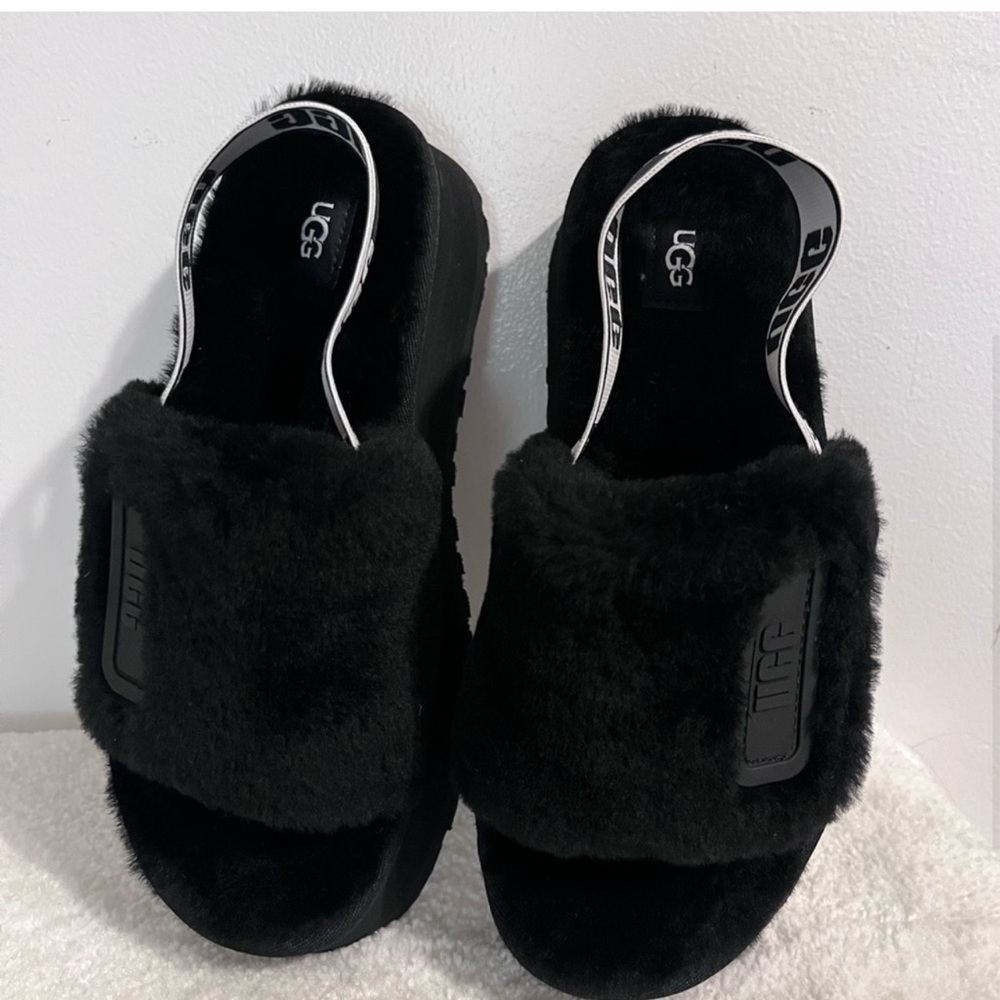 Ugg Disco Slide Fur Sandals - image 3